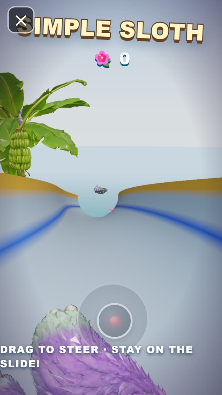 Simple Sloth, the water-slide bonus game.